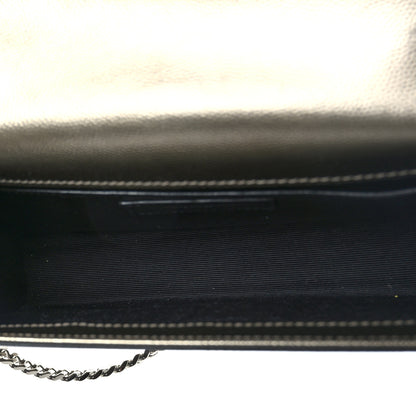 Saint Laurent Grain De Poudre Small Monogram Kate Satchel Piombo 5 of 9
