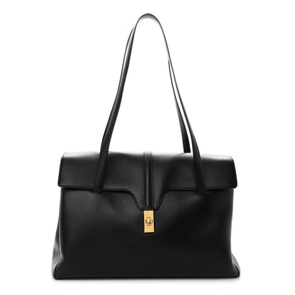 Celine Grained Calfskin Large Soft 16 Bag Black 1 of 13