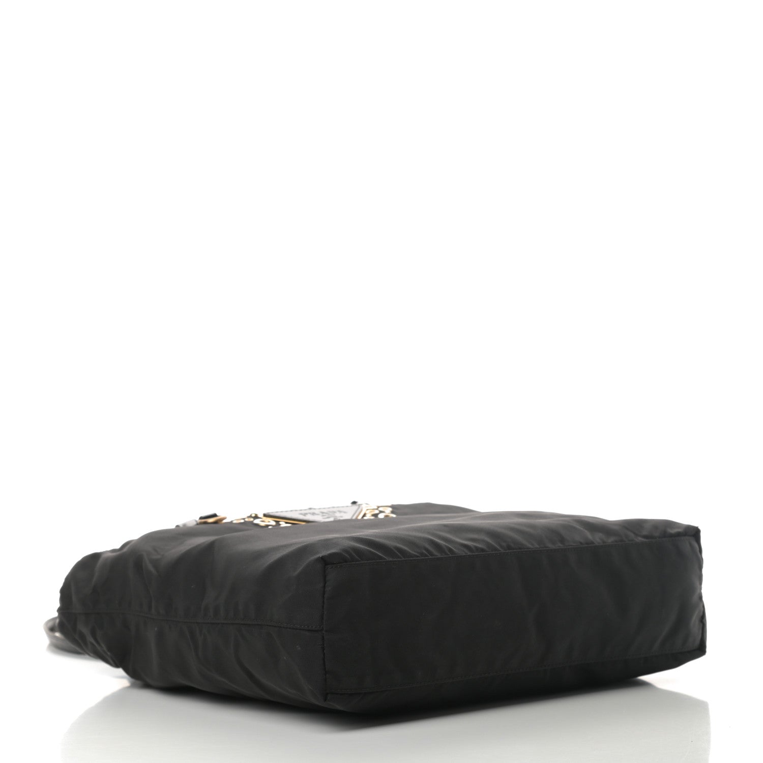 Prada Nylon Vela Grommet Tote Black 4 of 16