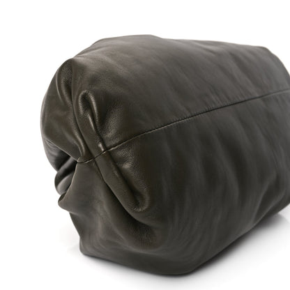 Bottega Veneta Smooth Butter Calf The Pouch Oversized Clutch Kaki Fondent 8 of 10
