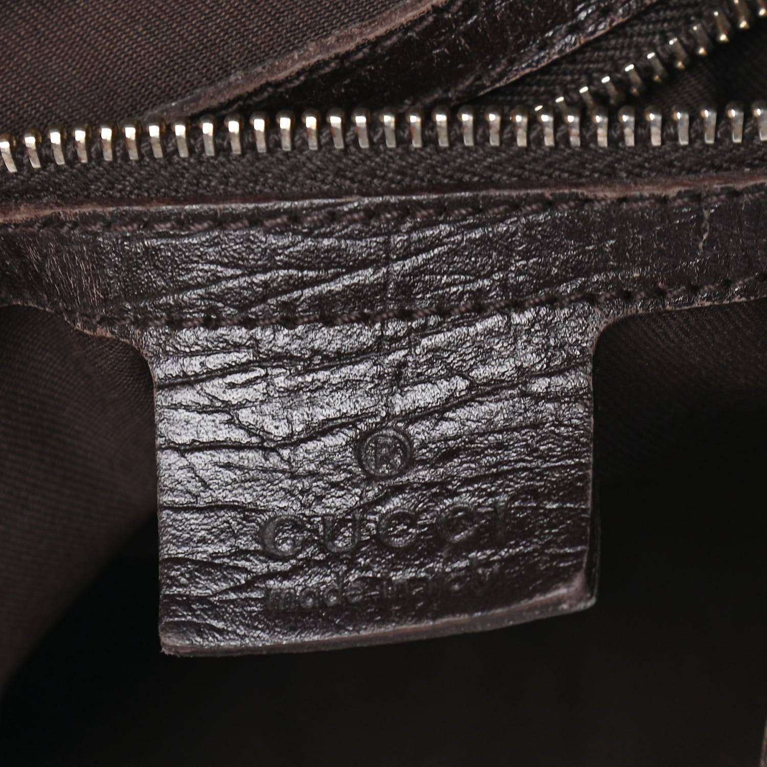 Gucci Monogram Hasler Hobo Dark Brown 6 of 9