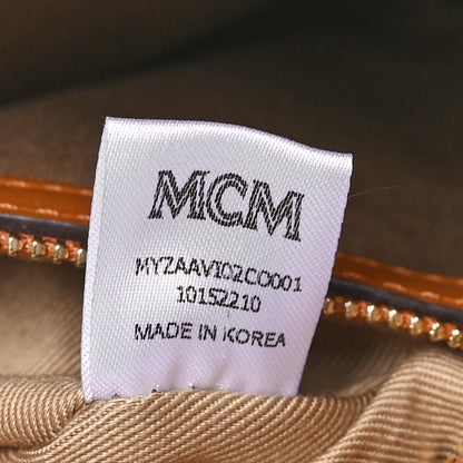 MCM Visetos Original Medium Pouch Cognac 7 of 10