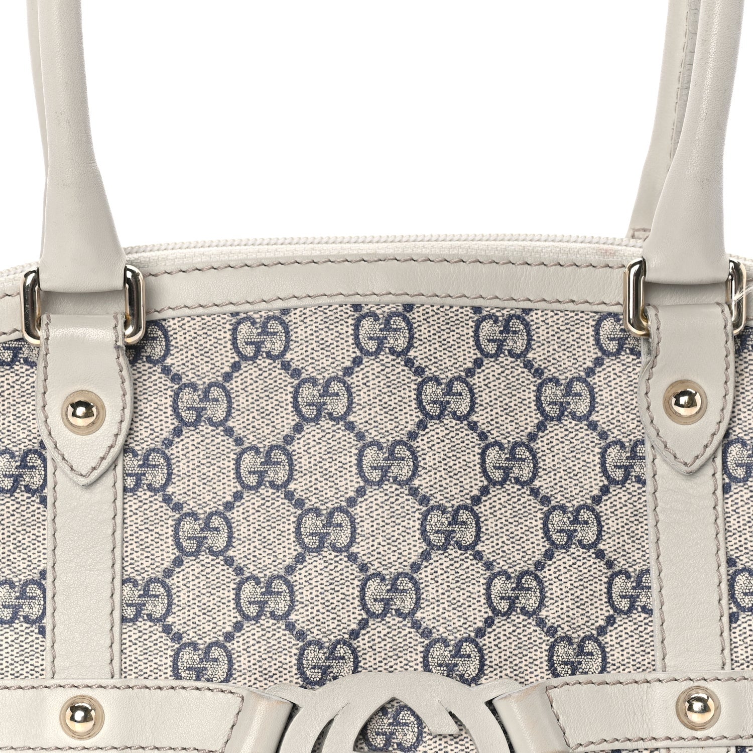 Gucci Monogram Reins Tote Navy 6 of 7
