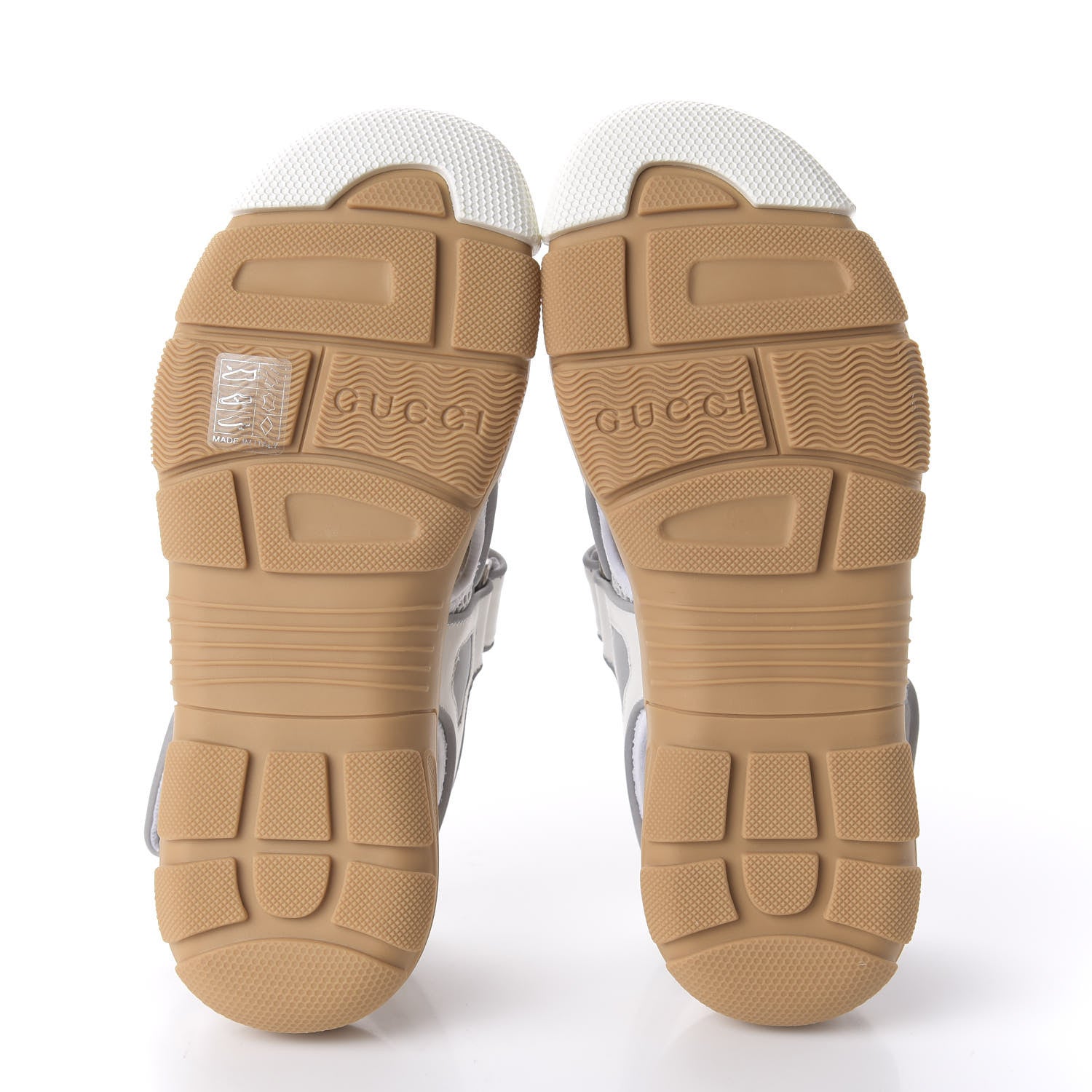 Gucci Mesh Fabric Tinsel Sport Sandals 37.5 White Silver 5 of 8