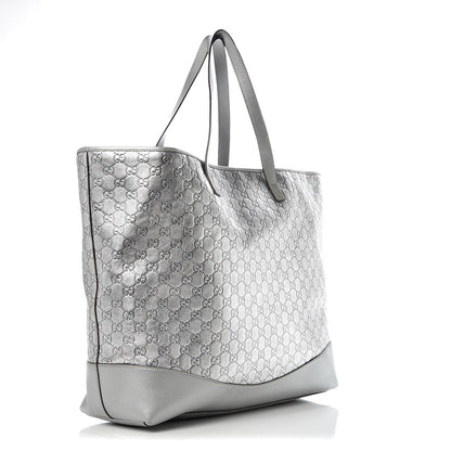 Gucci Guccissima Large Tote Silver 3 of 9