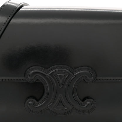 Celine Shiny Calfskin Teen Cuir Triomphe Black 9 of 12