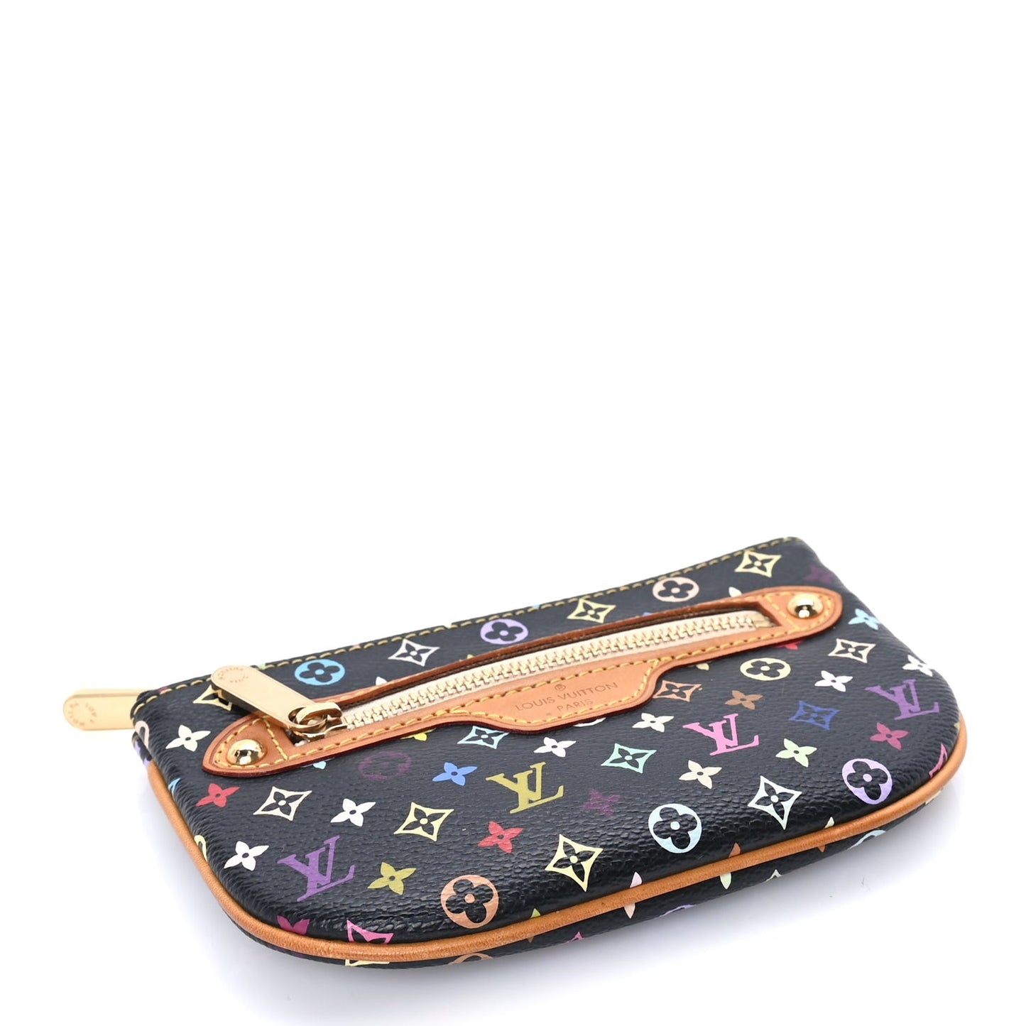 Monogram Multicolor Pochette Plate MM Black