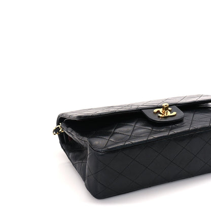 Chanel Lambskin Quilted Medium Double Flap Black 8 of 9
