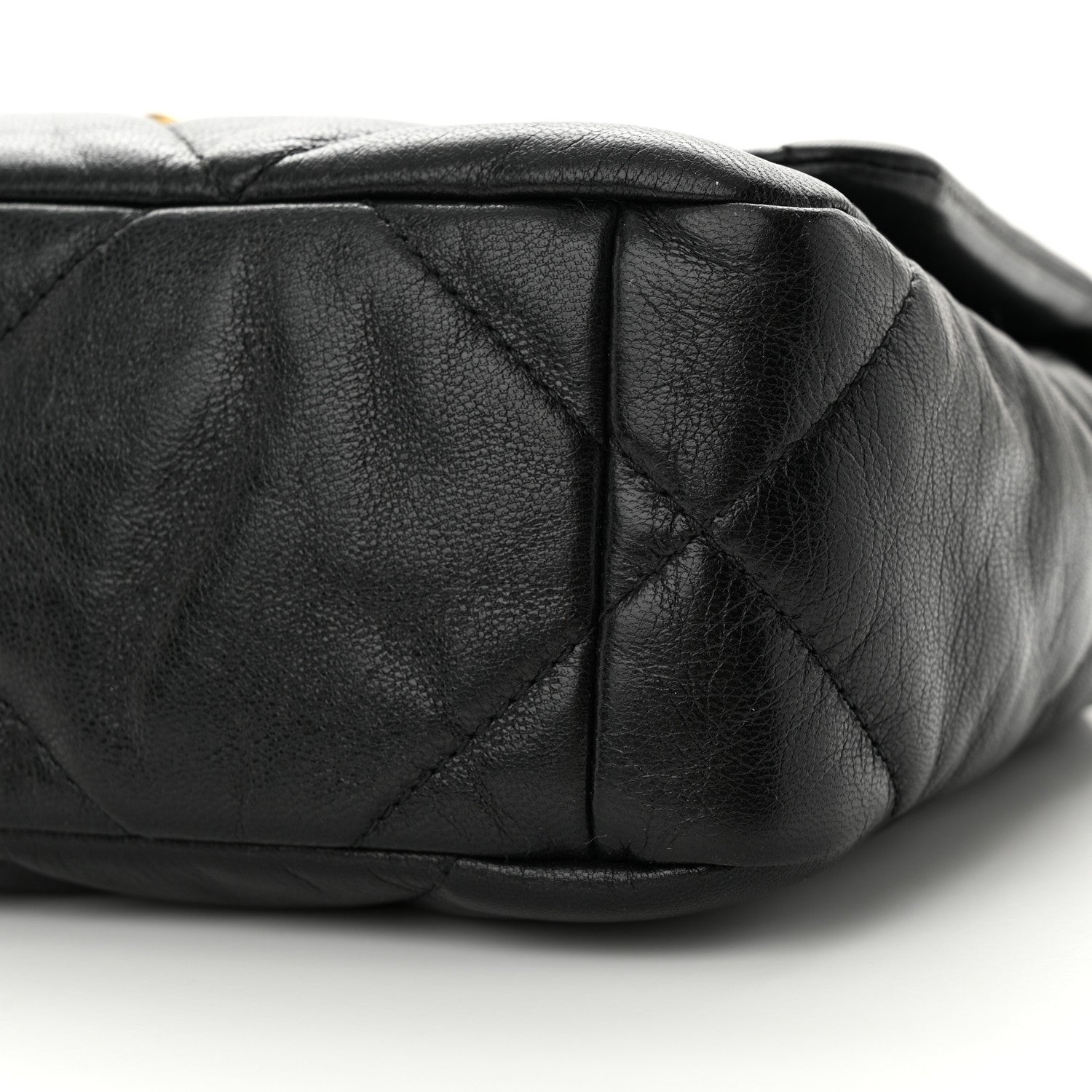 Chanel Goatskin Quilted Medium Chanel 19 Flap Black 10 of 10