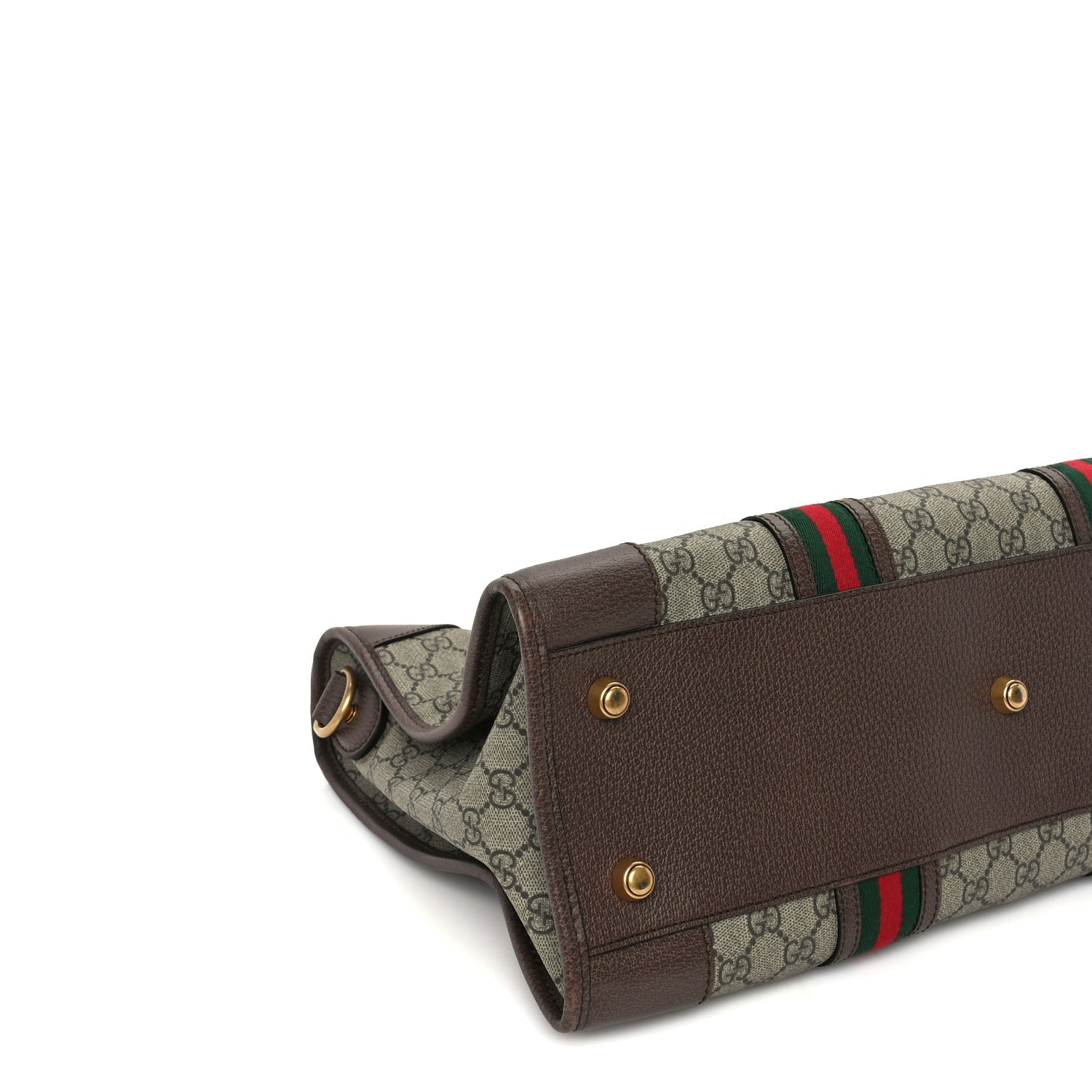 Gucci Soft GG Supreme Monogram Web Neo Vintage Duffle Bag Beige New Acero Crop 8 of 9