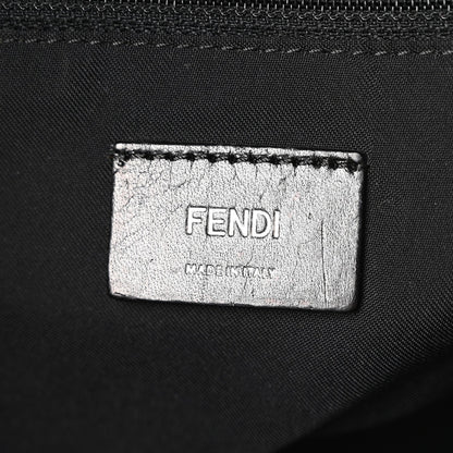 Fendi Nylon Vitello Elite Monster Eyes Rounded Backpack Black Yellow 6 of 7