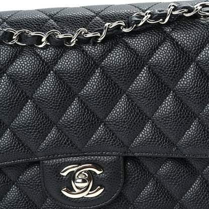 Chanel Caviar Quilted Medium Double Flap Black 7 of 9
