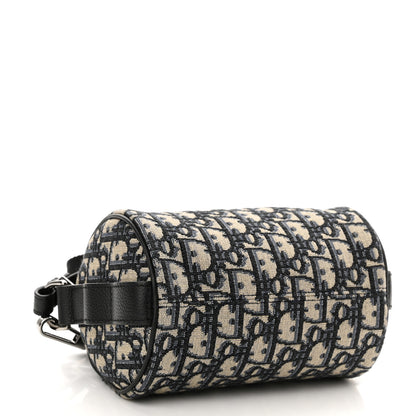 Christian Dior Oblique Mini Roller Messenger Bag Blue 3 of 9