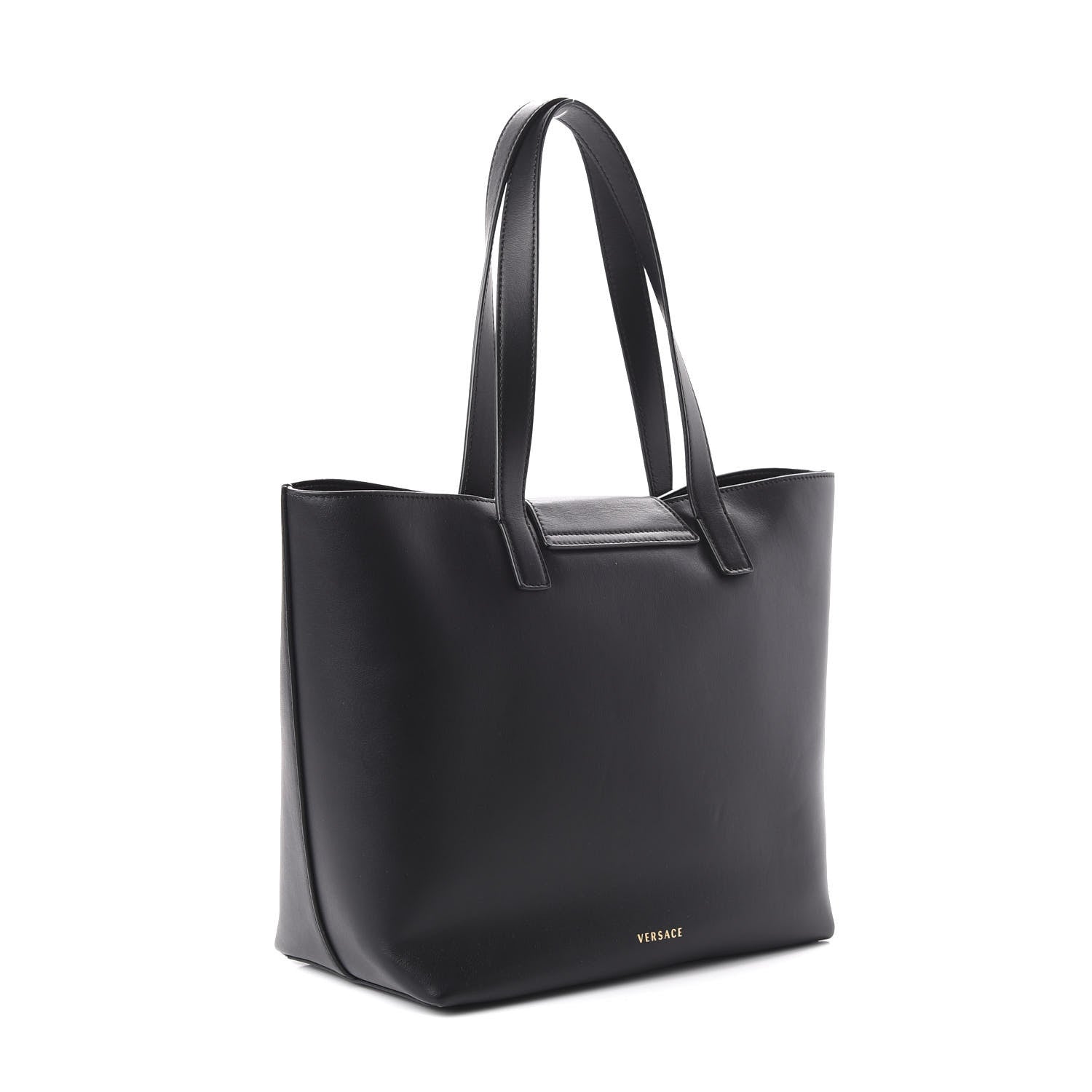 Versace Vitello Virtus Tote Black 3 of 10