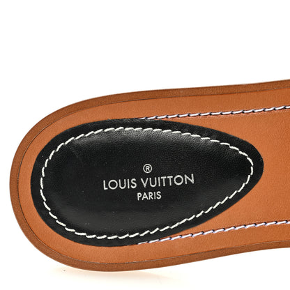 Louis Vuitton Calfskin Lock It Flat Mule 38 Black 7 of 7