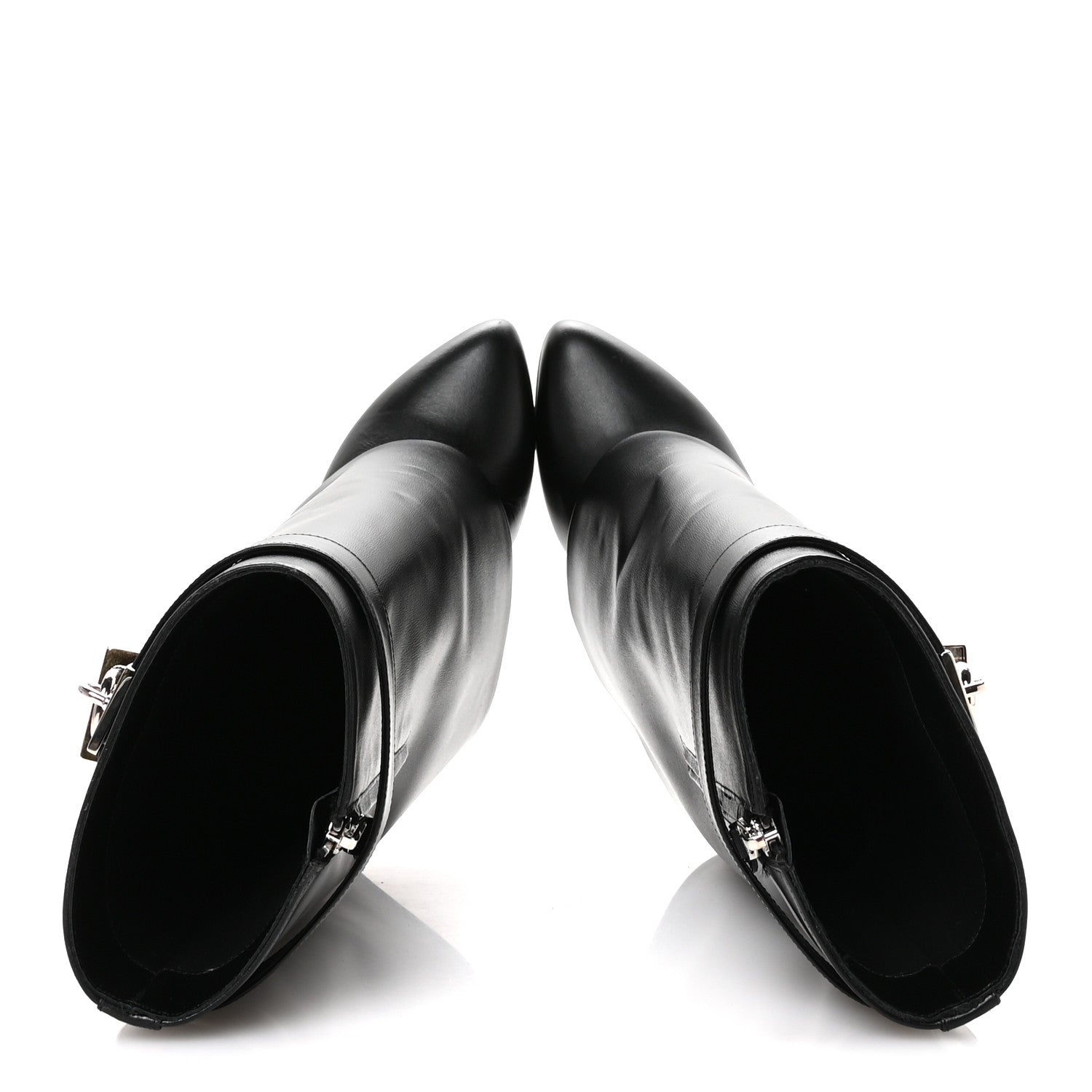 Givenchy Calfskin Shark Lock Ankle Boots 39.5 Black 2 of 8