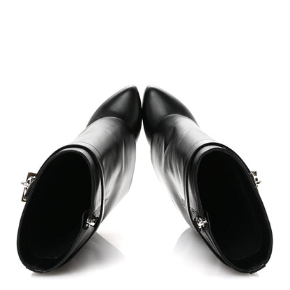 Givenchy Calfskin Shark Lock Ankle Boots 39.5 Black 2 of 8