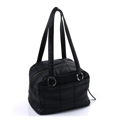 Chanel Caviar Square Stitched Bowler Black 2 of 8