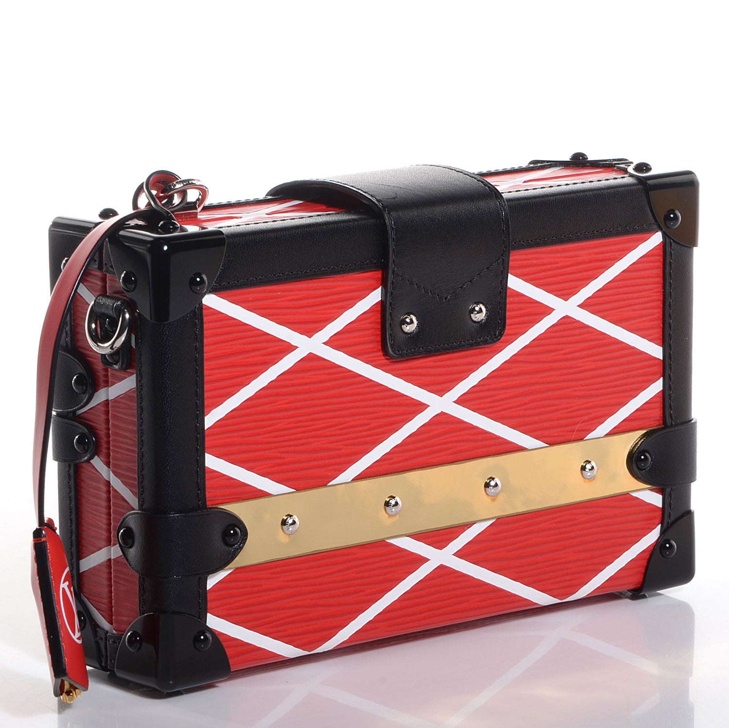 Louis Vuitton Epi Petite Malle Malletage Red 3 of 9