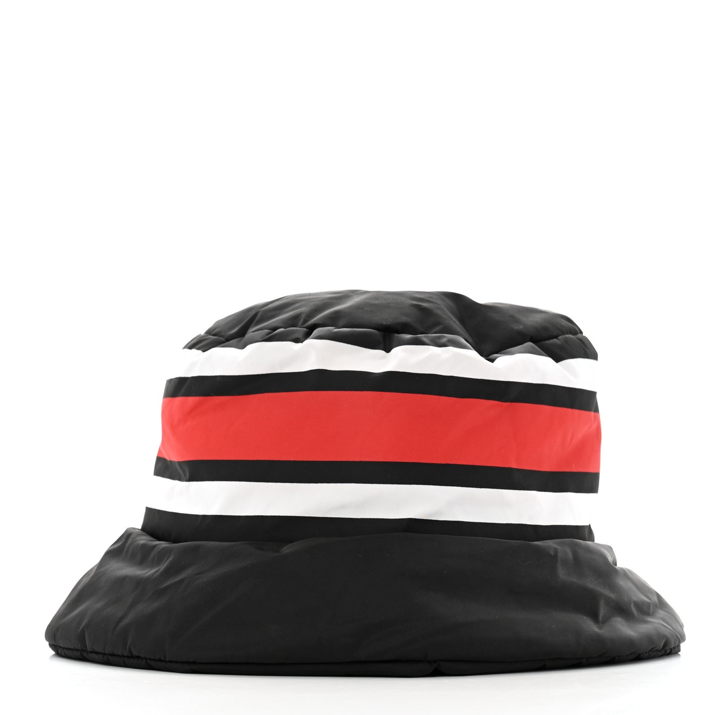 Re-Nylon Triangle Logo Padded Mens Bucket Hat XL Black Red White