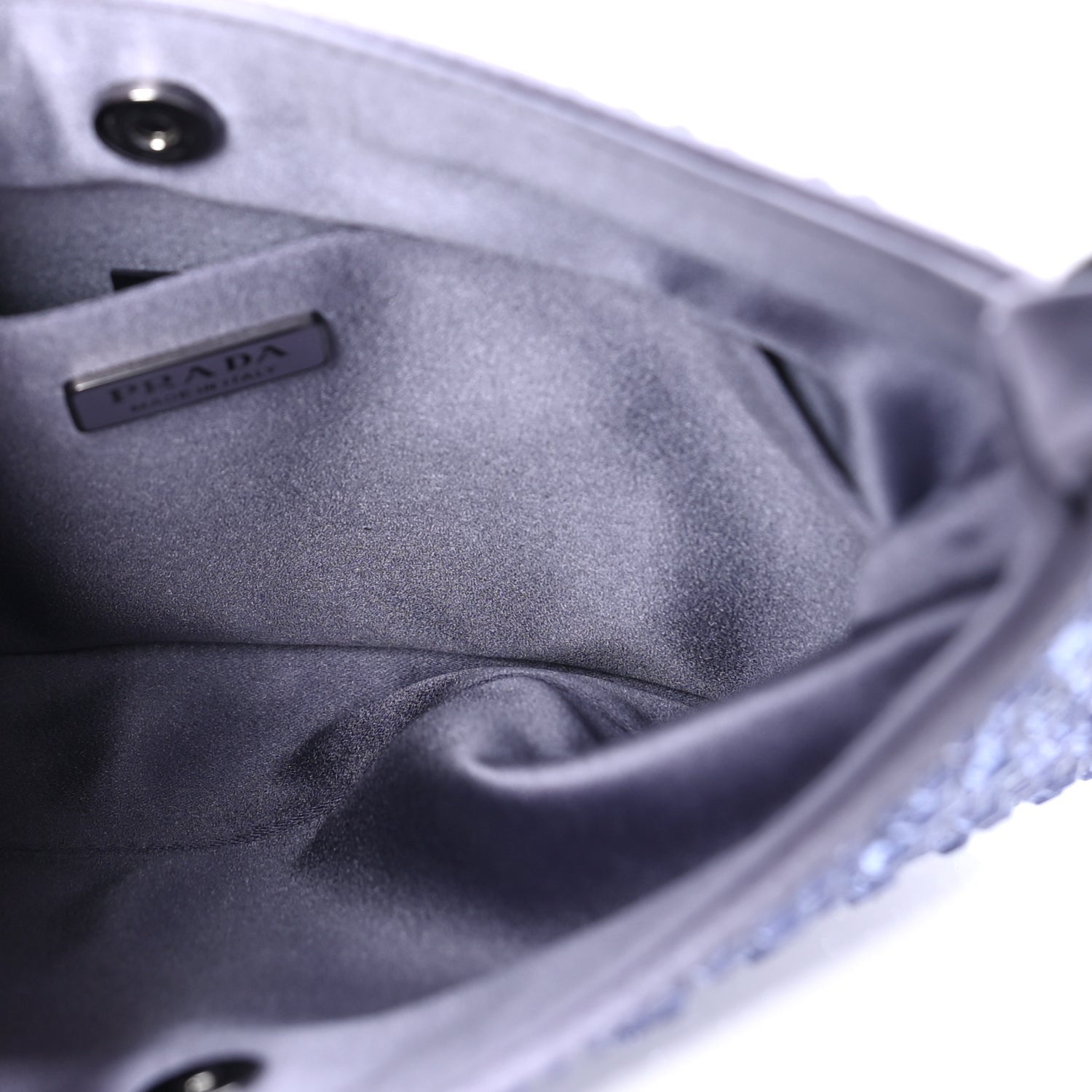 Prada Satin Crystal Cleo Adjustable Strap Shoulder Bag  Glicine 4 of 7