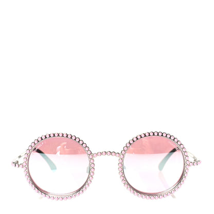 Chanel Metallic Pearl Round Sunglasses 71138 Pink 1 of 7