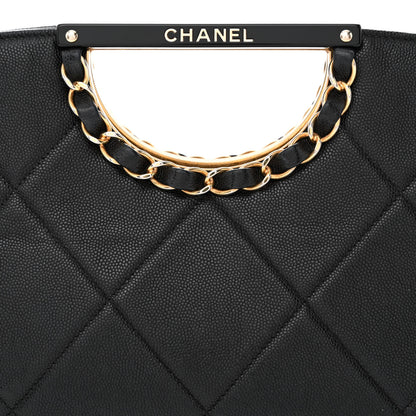 Chanel Caviar Quilted A Real Catch Clutch Black 8 of 10
