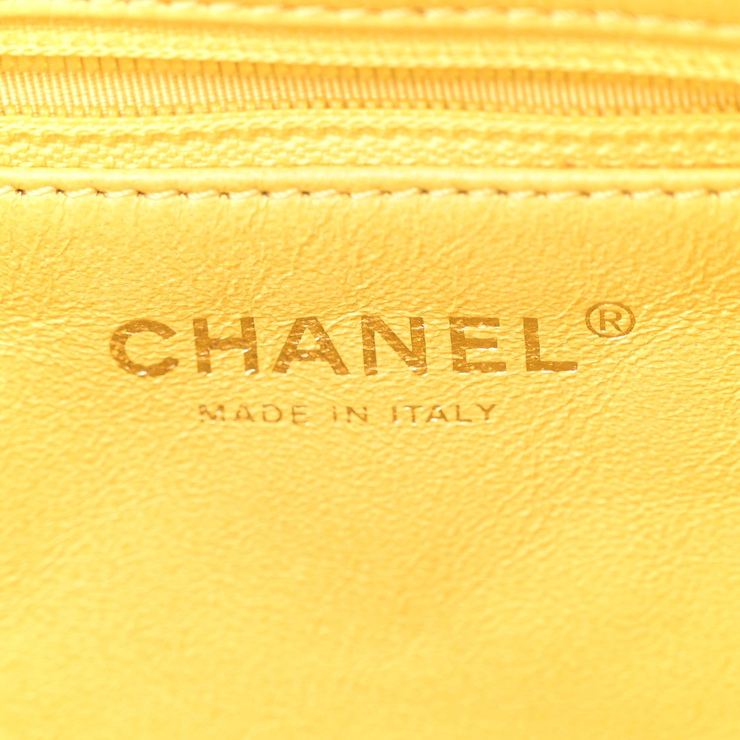 Chanel Calfskin Quilted Reissue Medium Camera Case  Yellow 6 of 15