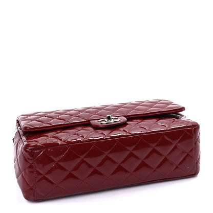 Chanel Patent Quilted Maxi Double Flap Red 3 of 9