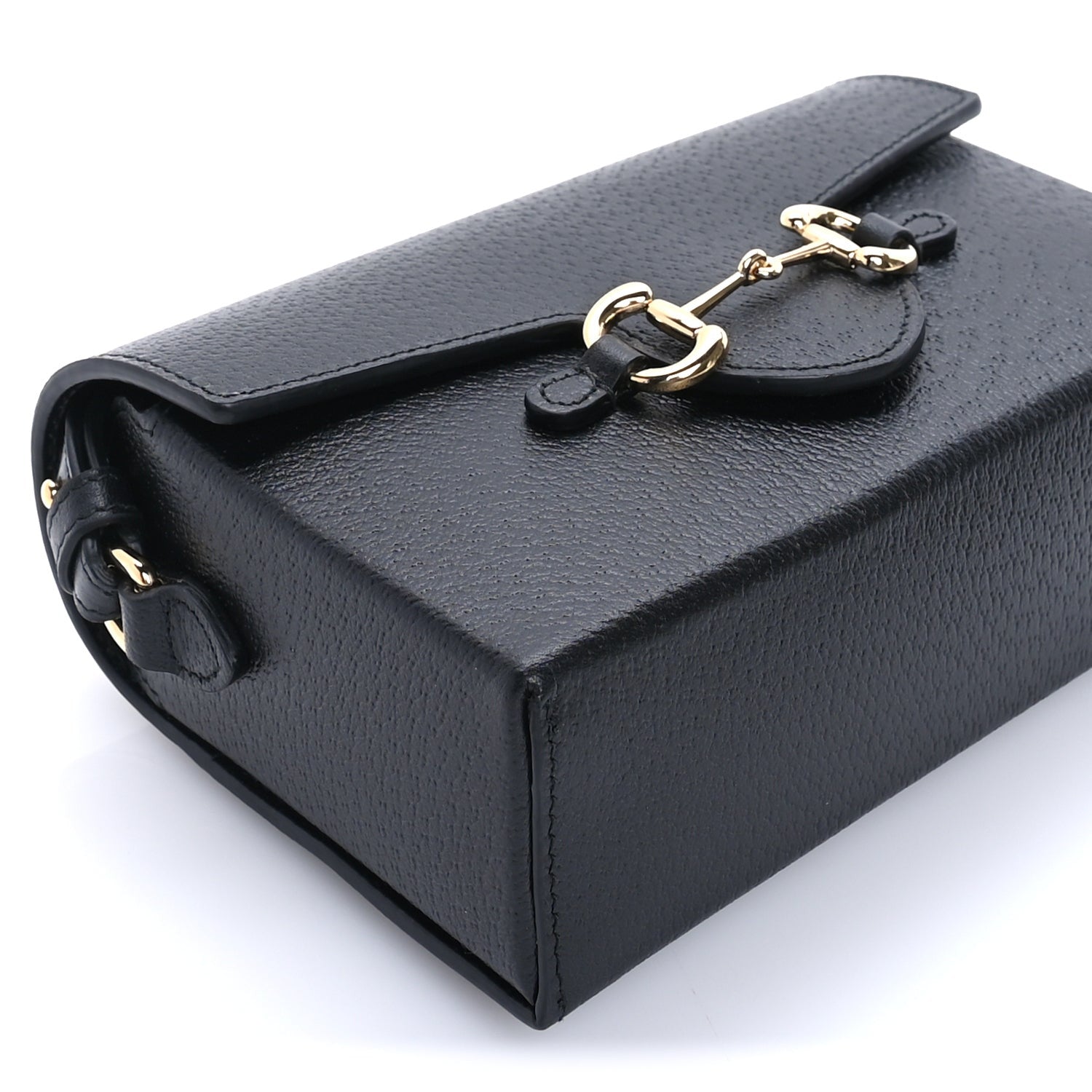 Gucci Calfskin Horsebit 1955 Shoulder Bag Black 7 of 7
