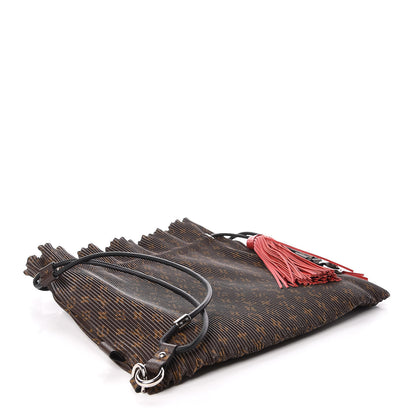 Louis Vuitton Monogram Canvas Pleated Explorer Bag MM 4 of 8