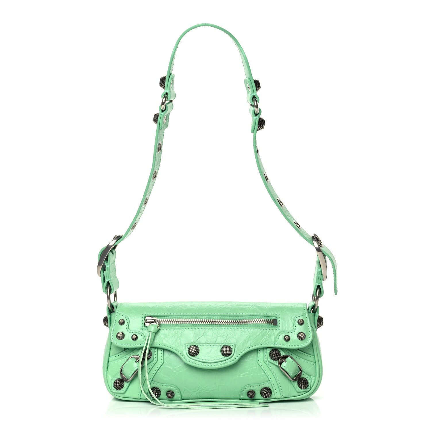 Balenciaga Agneau Arena Le Cagole Sling Bag XS Green 1 of 9