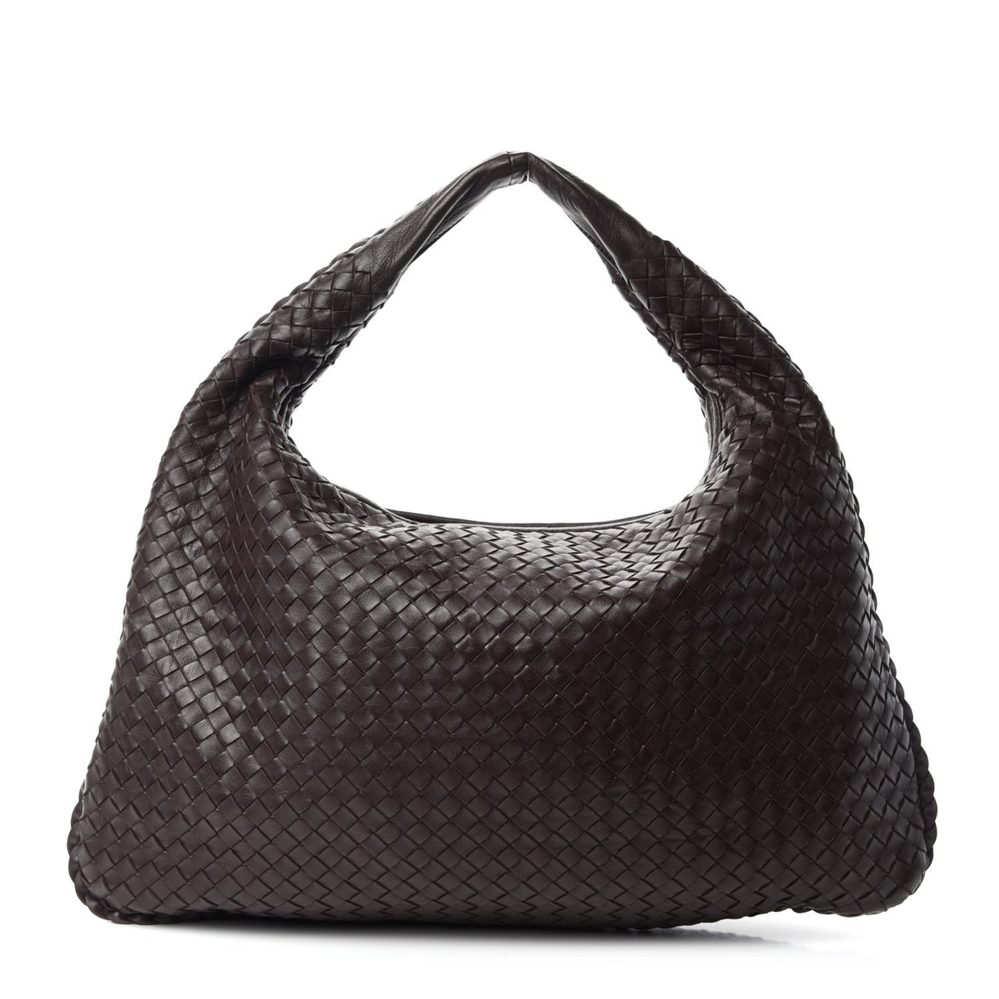 Nappa Intrecciato Large Veneta Hobo Ebano