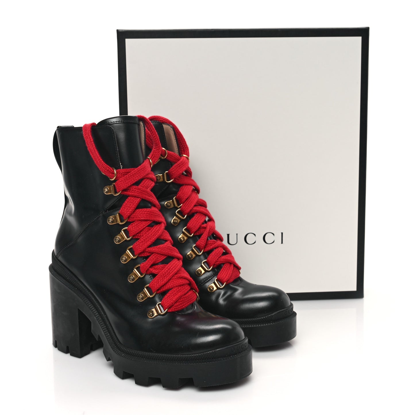 Magnum Calfskin Pearl Lace Up Combat Ankle Boots 39 Black