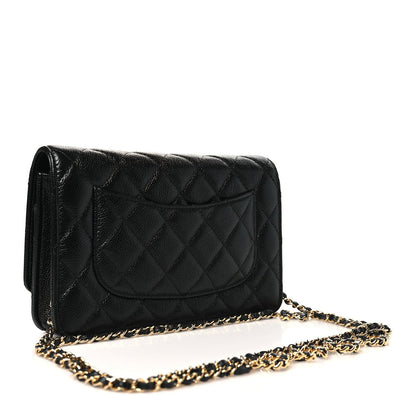 Chanel Caviar Quilted Miss Coco Wallet On Chain WOC Black 2 of 7