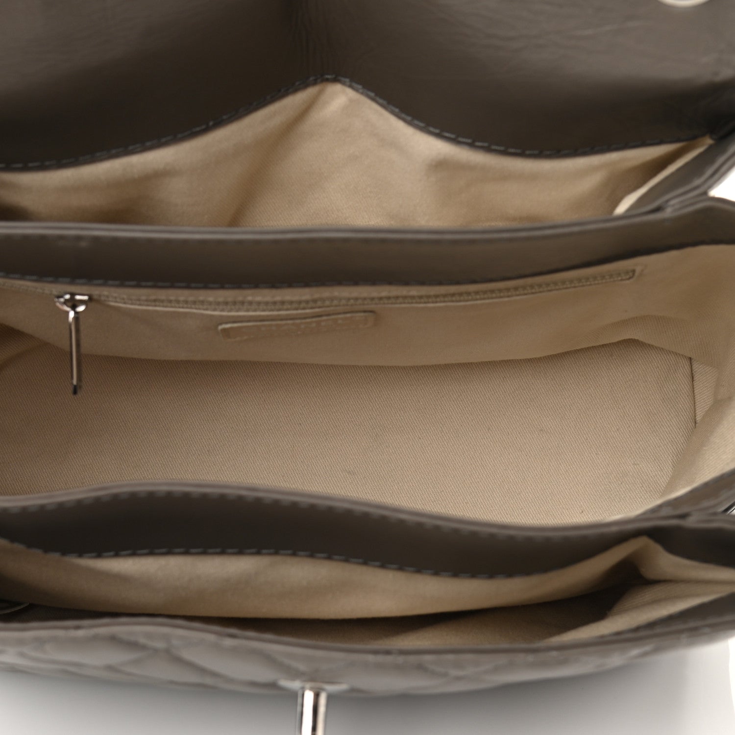 Chanel Aged Calfskin Medium Lady Pearly Flap Grey 5 of 10