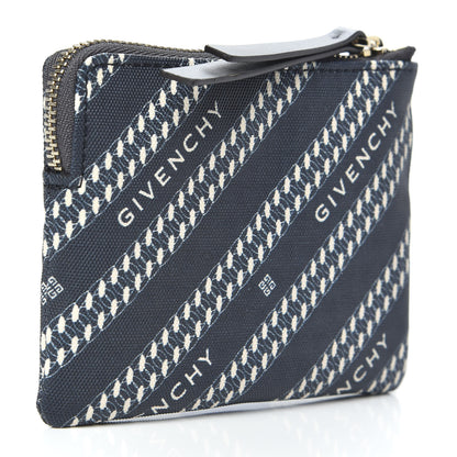 Givenchy Canvas Jacquard Mini Bond Mini Zip Pouch Oil Blue 3 of 7