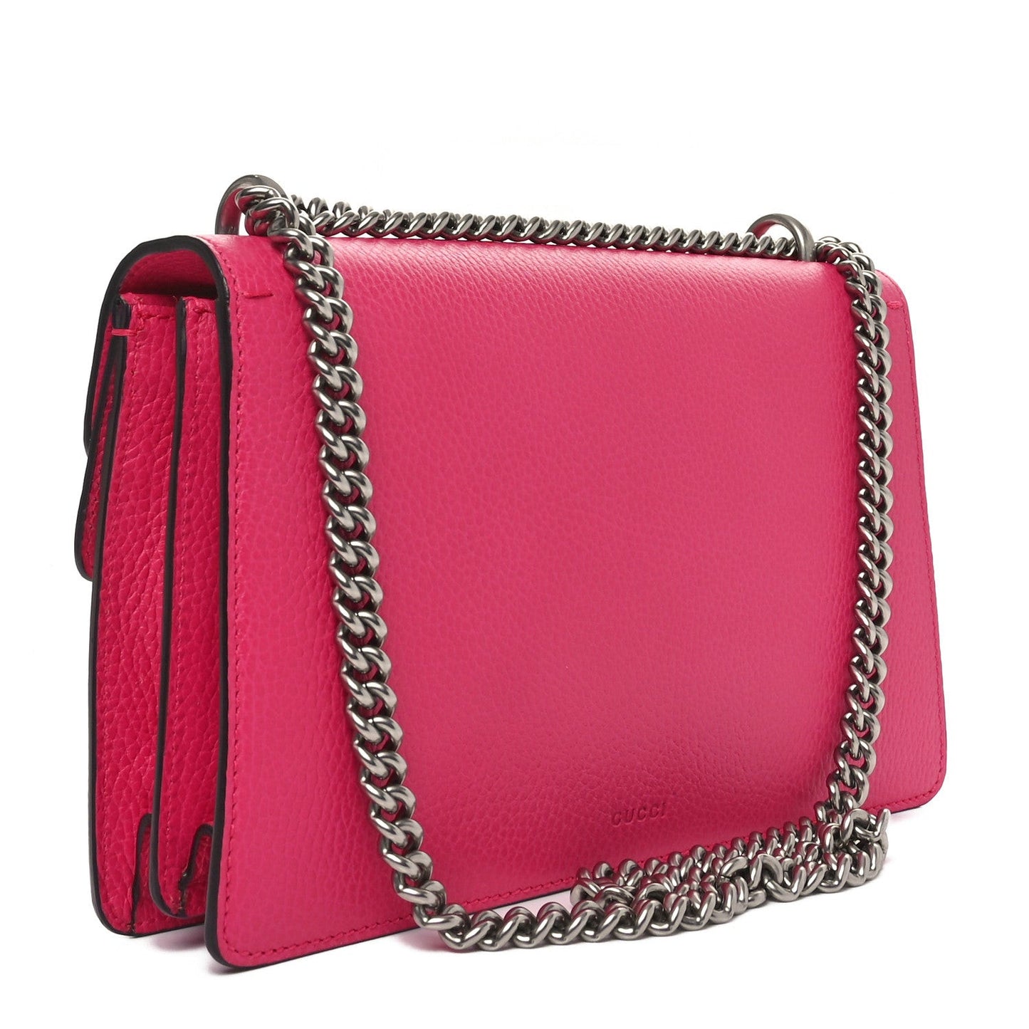 Pebbled Calfskin Embellished fy Small Dionysus Shoulder Bag Rosa