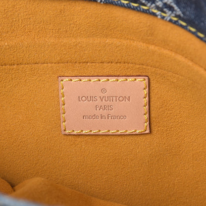 Louis Vuitton Monogram Denim Sac Plat Blue 6 of 7