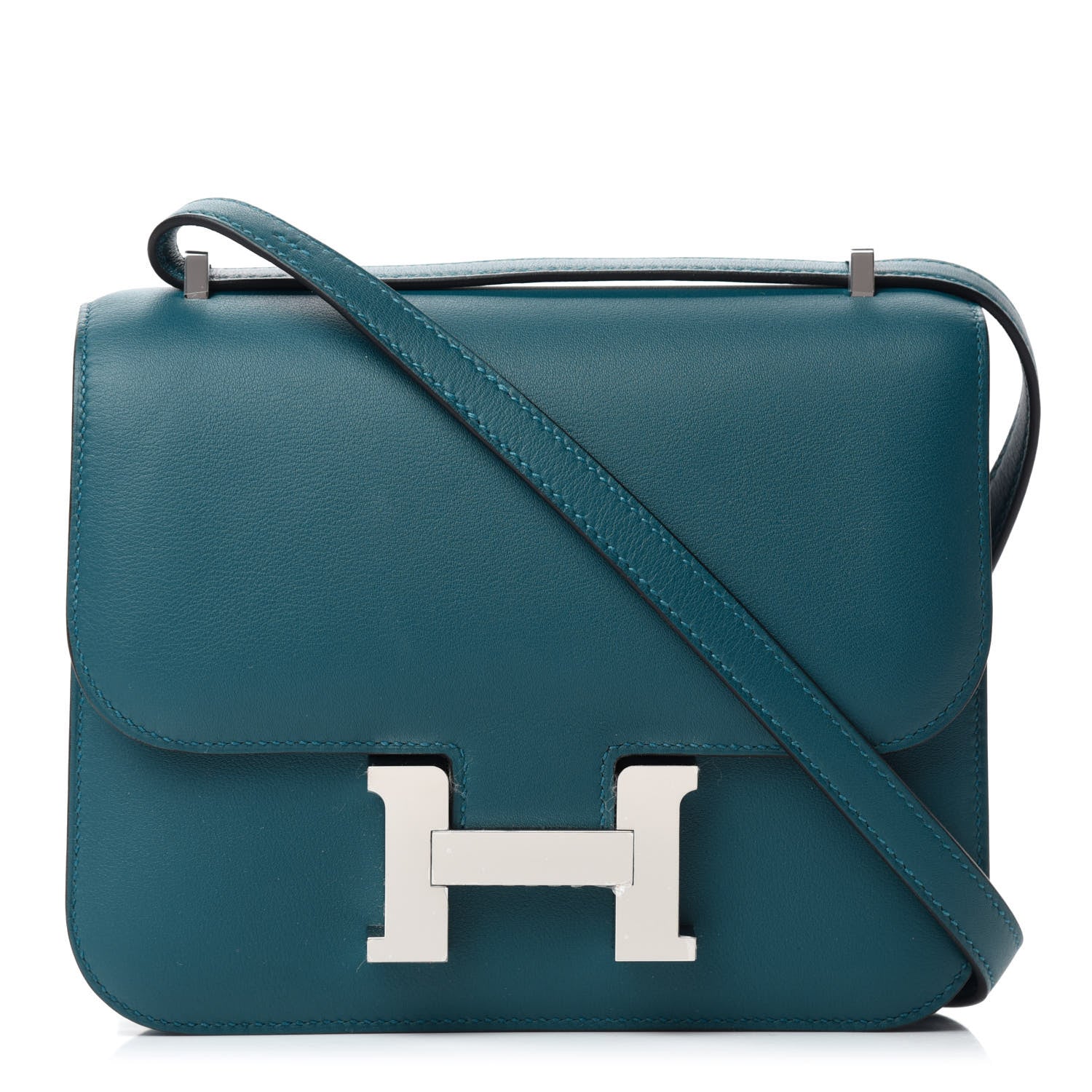 Hermes Swift Constance Verso 18 Colvert Bleu Lin 1 of 11