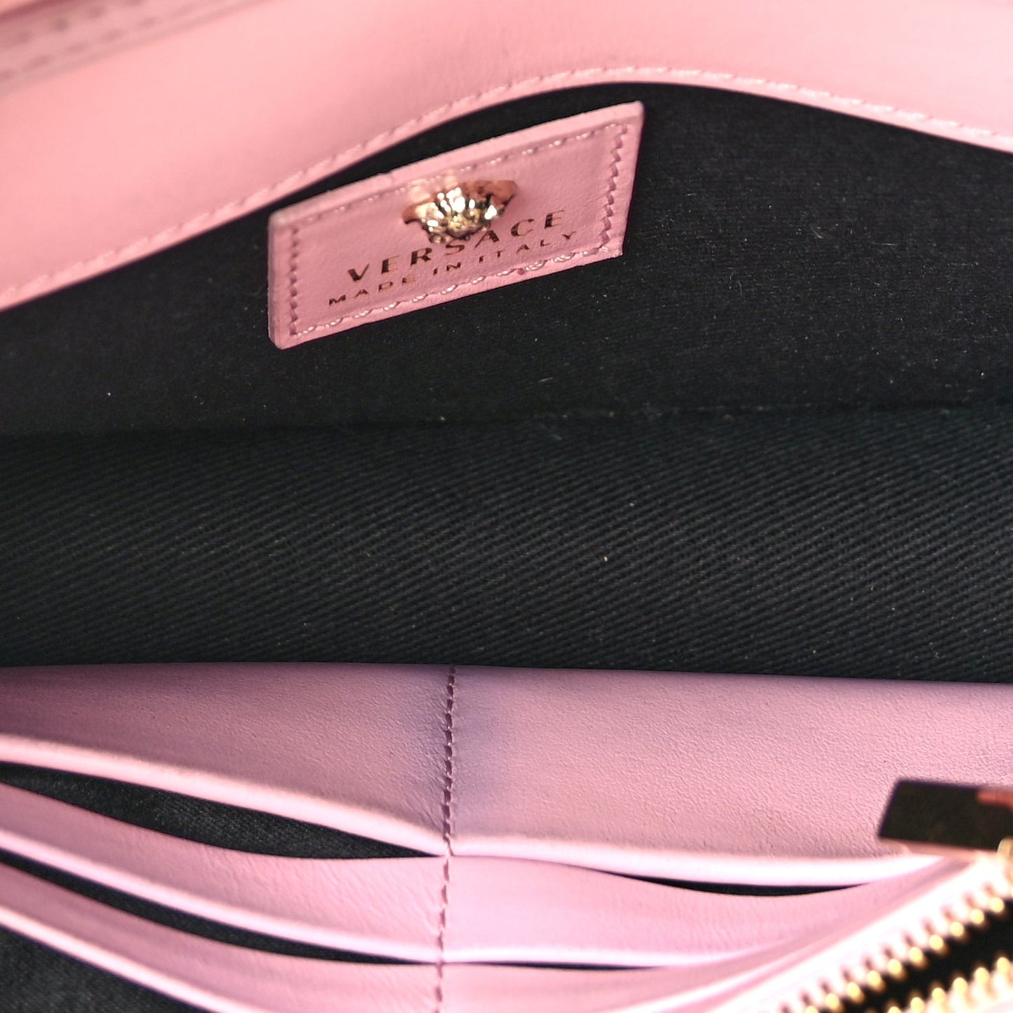 Vitello Crystal Palazzo Evening Bag Pink