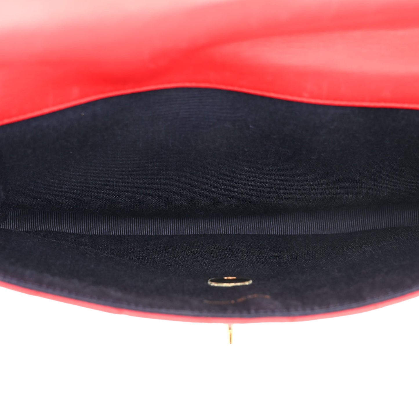 Lambskin Quilted Medium Single Flap Red