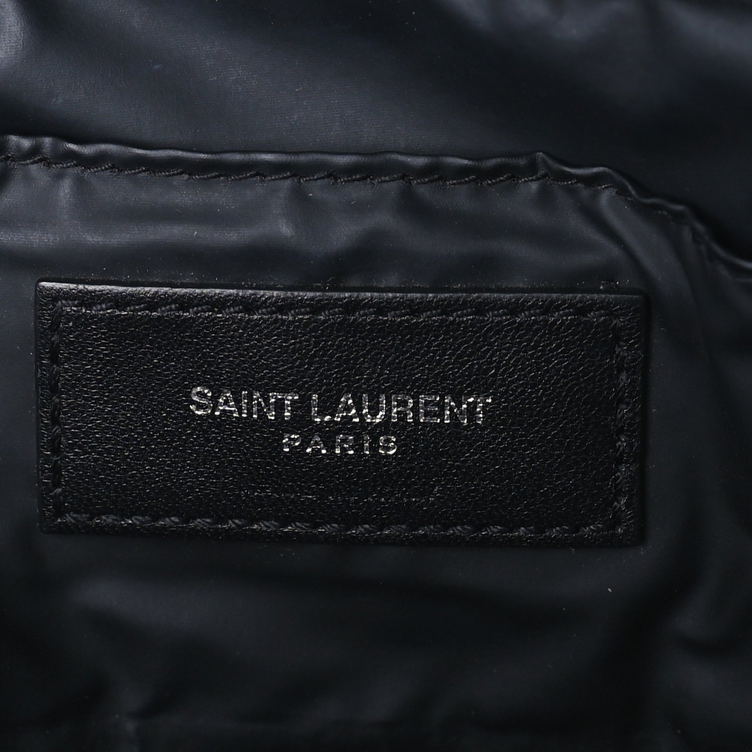 Saint Laurent Lambskin Y Quilted Monogram Loulou Cosmetic Case Black 10 of 10