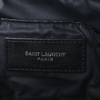 Saint Laurent Lambskin Y Quilted Monogram Loulou Cosmetic Case Black 10 of 10