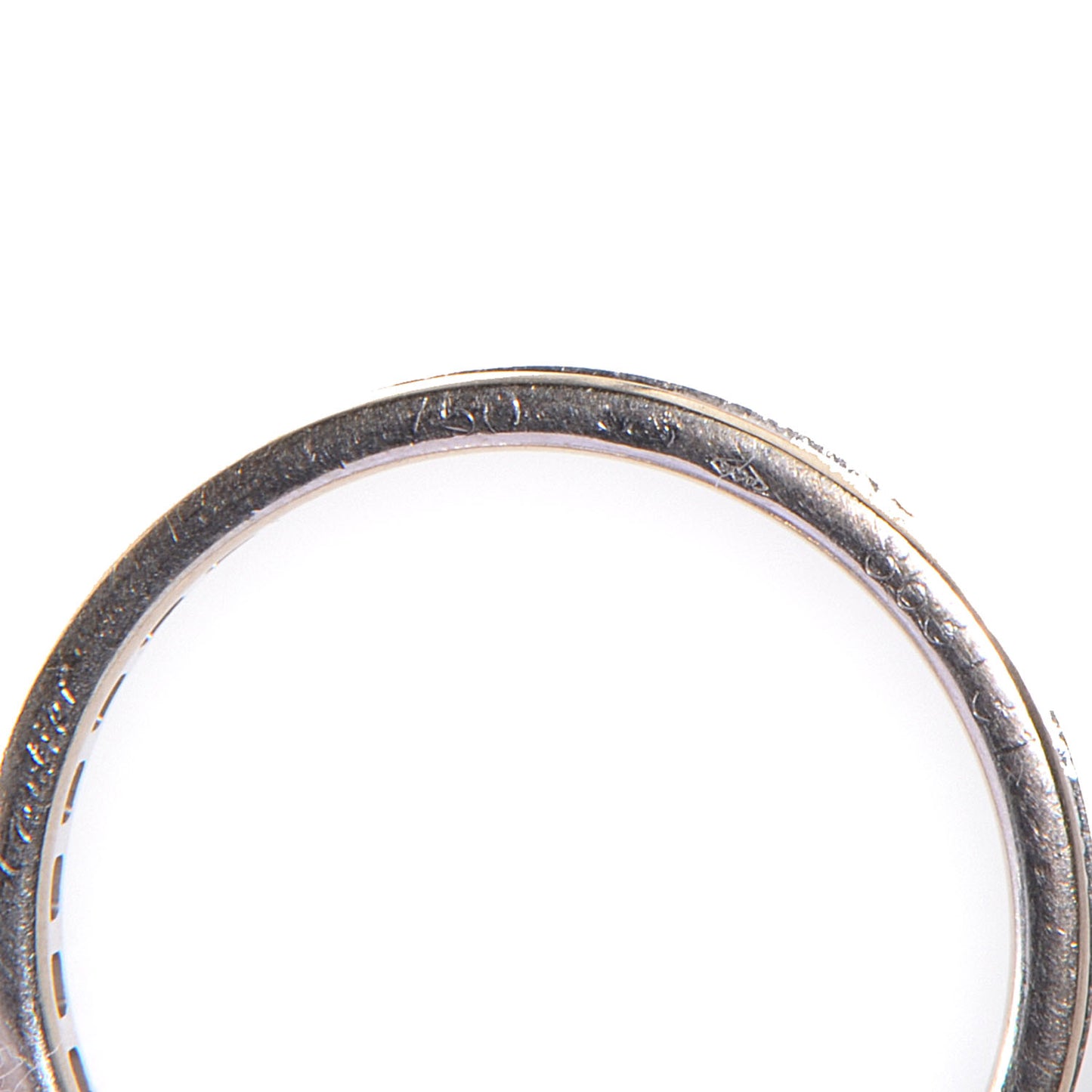 18k White Gold Diamond Trinity Rolling Ring 49 5