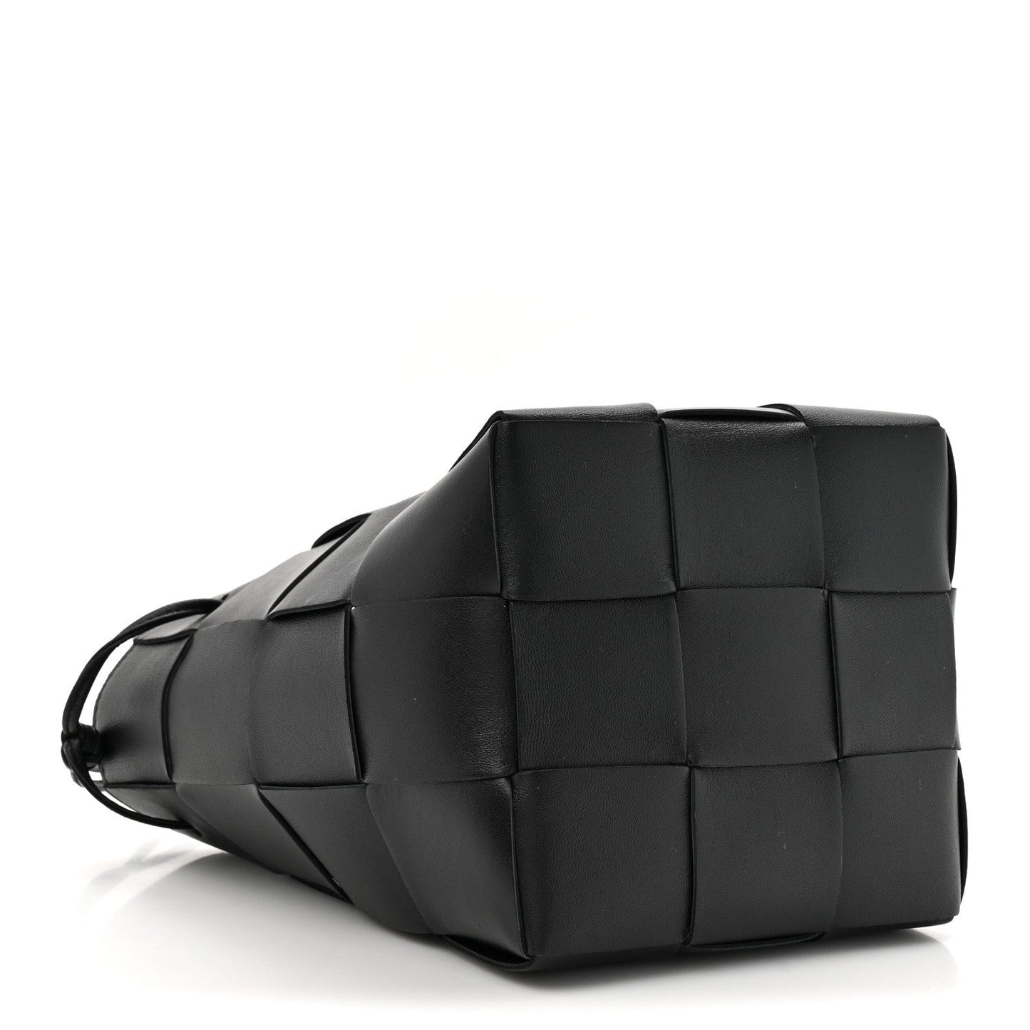Nappa Maxi Intrecciato Cassette Bucket Bag Black