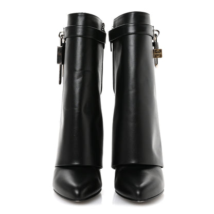 Givenchy Calfskin Shark Lock Ankle Boots 39.5 Black 3 of 8