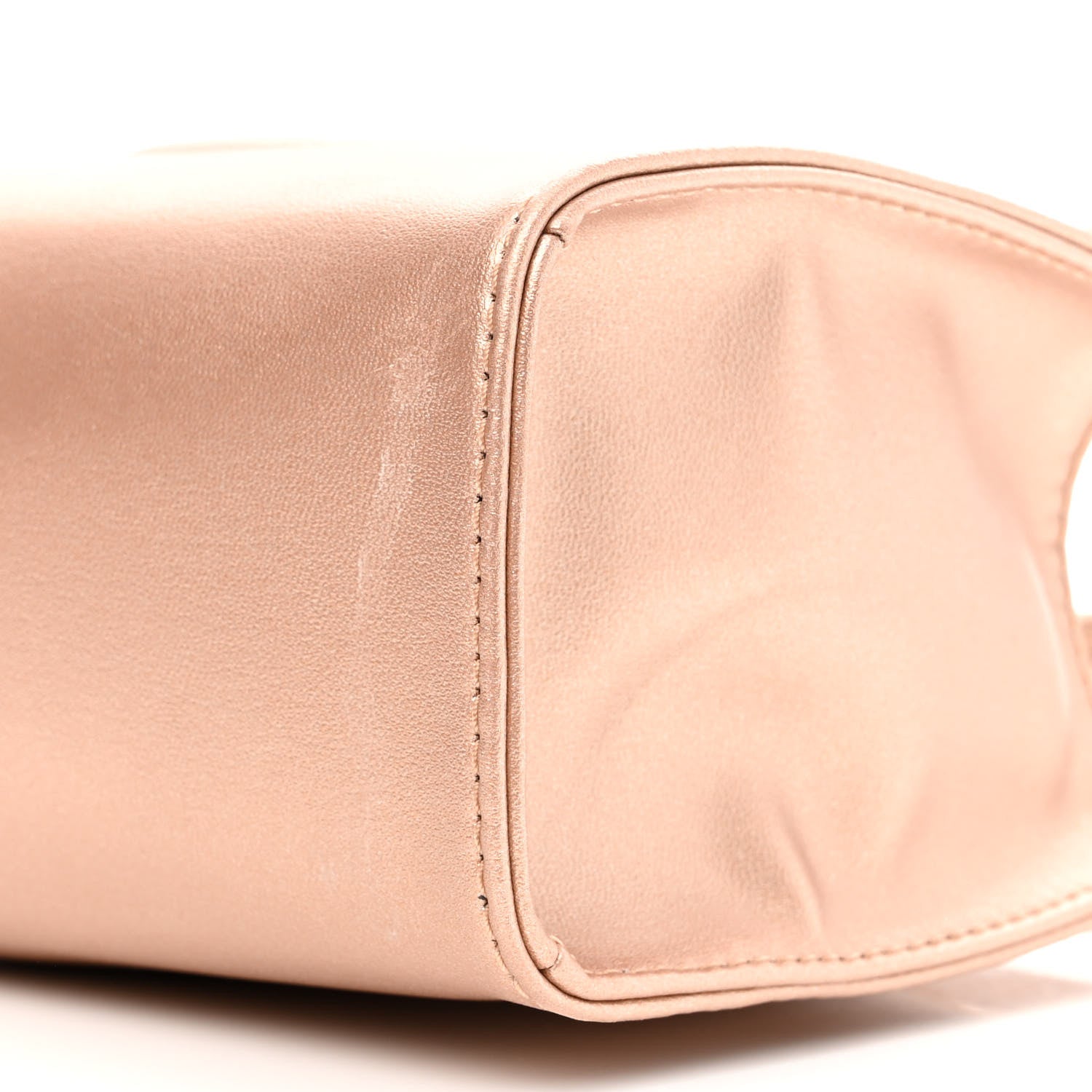 Telfar Metallic Vegan Leather Small Shopping Bag Copper 9 of 10