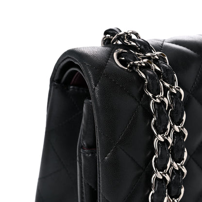 Chanel Lambskin Quilted Jumbo Double Flap Black 17 of 18