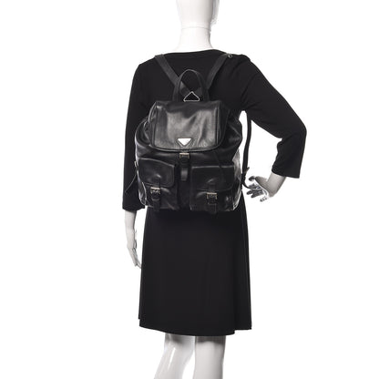 Prada Calfskin Backpack Black 1 of 14